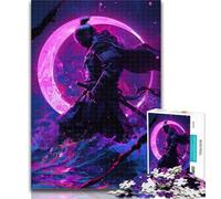 Puzzles pour Adolescents Fantasy Ninja Warrior Puzzles pour Adultes 1000 pièces, Jeu Familial Anti-Stress Défi Difficile Cadeaux du Père Noël Secret 50x75cm