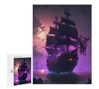 Puzzles pour Adolescents Fantasy Pirate Ship Puzzles pour Adultes, Jouets Anti-Stress, Difficile, Cadeau d'anniversaire, Cadeaux, 500 PCS