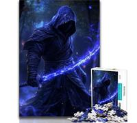 Puzzles pour Adolescents Fantasy Samurai Ninja Jigsaws Puzzles 1000 pièces pour Adolescents Cadeaux Jeu éducatif pour Anniversaire Noël pour et 14 Ans 38x26cm