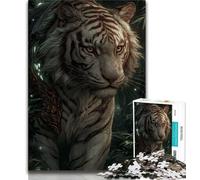 Puzzles pour Adolescents Fantasy Tiger, Jeux éducatifs, décoration d'intérieur, Cadeau d'anniversaire, Art Mural (Taille 38x26cm)