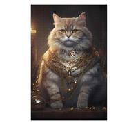Puzzles pour Adolescents Fat Cat Rich King Puzzles pour Adolescents, Jouets Anti-Stress, Décoration Murale, Cadeau d'anniversaire, Cadeaux, 75x50cm/1000pcs