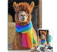 Puzzles pour Adolescents Ferme d'alpagas Puzzles pour Adultes 1 000 pièces Difficile idéal comme Cadeau pour Toute la Famille adapté aux Enfants de 14 Ans et Plus (26x38cm)