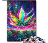 Puzzles pour Adolescents Feuilles psychédéliques Convient aux Personnes de 14 Ans et Plus Jeu éducatif Jouet de défi Cadeau pour Les Anniversaires 70x100cm