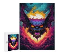 Puzzles pour Adolescents Fiery Demon Artwork -1 Puzzle Anti-Stress pour Adolescents Chaque Pièce Est Unique - Idéal comme Cadeau pour Toute La Famille 500 PCS