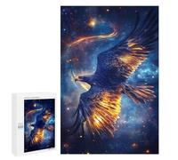 Puzzles pour Adolescents Fiery Eagle in Space Puzzles pour Adultes Jeux Relaxants Qui Améliorent La Mémoire Cadeaux Uniques pour Un Anniversaire Et Noël 1000 PCS