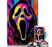 Puzzles pour Adolescents Films d'horreur Puzzles pour Adultes 1 000 pièces Jouets éducatifs Jeux Anti-Stress décoration d'intérieur Unique et Cadeaux 38x26cm