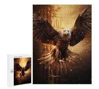 Puzzles pour Adolescents Fire Flames Bald Eagle USA Puzzles pour Adultes Jeu Manuel Cadeau d'anniversaire Cadeau d'anniversaire, Cadeaux, 500 PCS