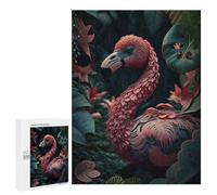 Puzzles pour Adolescents Flamingo in Jungle Style 3 Puzzles pour Adultes, Jouets Anti-Stress, Difficile, Cadeau d'anniversaire, Cadeaux, 500 PCS