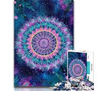 Puzzles pour Adolescents Fleur de mandragore psychédélique 1000 pièces Puzzle pour Adultes et Adolescents, Cadeaux pour Amis et Famille pour Les 14 Ans 26x38cm