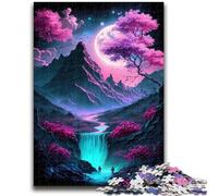 Puzzles pour Adolescents, Fleurs de Cerisier, Art Japonais, défi d'intelligence cérébrale, Jouets addictifs, Cadeau d'anniversaire, décoration Murale 50x75cm