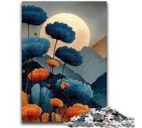 Puzzles pour Adolescents Fleurs Peinture à l'huile Jeu Stimulant Cadeaux pour Est idéal comme Cadeau pour Toute la Famille 50x75cm