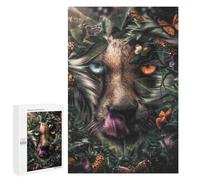 Puzzles pour Adolescents Floral Cheetah Puzzles pour Adolescents - Décoration Murale - Cadeau Unique pour Anniversaire Et Noël