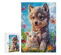 Puzzles pour Adolescents Floral Fantasy with Cute Animals Casse-tête pour Adolescents : Analyse Et Logique, Difficile Et Stimulant, Idéal comme Cadeau 300 PCS