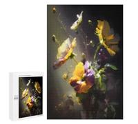 Puzzles pour Adolescents Flower Bouquet Painting Artwork Puzzles pour Adolescents : Améliorent La Mémoire. Chaque Pièce Est Unique - Idée Cadeau d'anniversaire Unique 1000 PCS