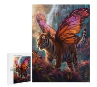 Puzzles pour Adolescents Flying Tiger with Wings Puzzles pour Adolescents - Décoration Murale - Cadeau Unique pour Anniversaire Et Noël