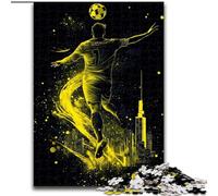 Puzzles pour Adolescents, footballeurs, Jeu Familial, Anti-Stress, défi Difficile, renforce l'amour Entre Couples (Taille 50x75cm)
