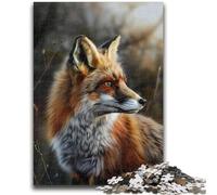Puzzles pour Adolescents Forest Fox, Jeu Stimulant et Jeu Familial, décoration Murale, Cadeaux d'anniversaire et de Noël Uniques, 26x38cm