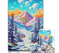 Puzzles pour Adolescents Forêt d'hiver Puzzle Adolescent, est idéal comme Cadeau pour Toute la Famille Convient pour et 14 (Taille 38x26cm)
