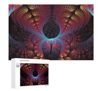 Puzzles pour Adolescents Fractal Art A Visual Symphony of Patterns Puzzles pour Adultes Jouets Anti-Stress Vacances À La Maison Passer Le Temps Interaction Parent-Enfant 1000 PCS