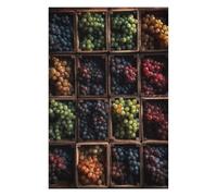 Puzzles pour Adolescents Fresh Wine Grape Selection Puzzles pour Adultes, Jouets, Décoration Murale, Cadeaux Et Idées Cadeaux Uniques pour Anniversaires 75x50cm/1000pcs