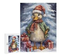 Puzzles pour Adolescents Funny Duck Christmas Puzzles pour Adolescents - Décoration Murale - Cadeau Unique pour Anniversaire Et Noël