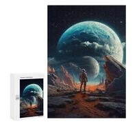 Puzzles pour Adolescents Futuristic Space Explorer Puzzles pour Adultes - Jeu Manuel - Niveau De Difficulté Élevé - Idée Cadeau Originale pour Un Anniversaire 300 PCS