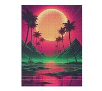 Puzzles pour Adolescents Futuristic Synth Dreams Puzzle Familial - Améliore La Mémoire - Cadeau d'anniversaire Et Cadeau Unique 52x38cm/1000pcs