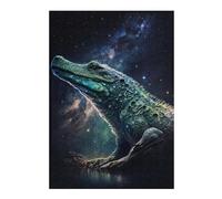 Puzzles pour Adolescents Galactic Crocodile Art Print-13 Puzzle Adulte, Jeu Familial, Difficile, Cadeau d'anniversaire, Cadeaux, 38x26cm/1000pcs