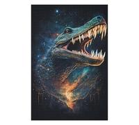 Puzzles pour Adolescents Galactic Crocodile Art Print-18 Puzzles pour Adultes, Jouets À Monter Soi-même, Cadeaux pour Femmes, Cadeaux De Noël Et d'anniversaire 1000pcs(75x50cm)