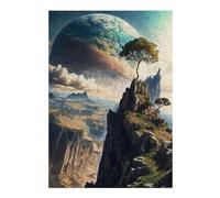 Puzzles pour Adolescents Galactic Eden Panorama Puzzle Familial - Améliore La Mémoire - Cadeau d'anniversaire Et Cadeau Unique 38x26cm/1000pcs
