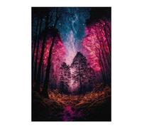 Puzzles pour Adolescents Galactic Forest Glow -1 Puzzles pour Adultes Jeux Amusants pour S'amuser en Famille Interaction Parent-Enfant 38x26cm/1000pcs