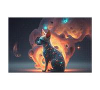 Puzzles pour Adolescents Galactic Fox Cosmic Companion -2 Jeux Relaxants, Amusants Et Humoristiques - Cadeau d'anniversaire, Cadeaux, 75x50cm/1000pcs