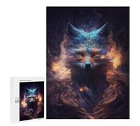 Puzzles pour Adolescents Galactic Fox Portrait -1 Puzzles pour Adultes Jeu Manuel Cadeau d'anniversaire Cadeau d'anniversaire, Cadeaux, 500 PCS