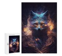Puzzles pour Adolescents Galactic Fox Portrait -1 Puzzles pour Adultes Jeu Manuel Cadeau d'anniversaire Cadeau d'anniversaire, Cadeaux, 300 PCS