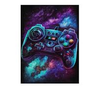 Puzzles pour Adolescents Galactic Gaming Controller Art -6 Puzzles pour Adultes, Jouets À Monter Soi-même, Cadeaux pour Femmes, Cadeaux De Noël Et d'anniversaire 1000pcs(52x38cm)