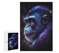 Puzzles pour Adolescents Galactic Gorilla Portrait Casse-tête pour Adolescents : Analyse Et Logique, Difficile Et Stimulant, Idéal comme Cadeau 1000 PCS