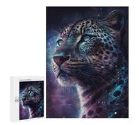 Puzzles pour Adolescents Galactic Leopard Portrait -2 Puzzle Anti-Stress pour Adolescents Chaque Pièce Est Unique - Idéal comme Cadeau pour Toute La Famille 500 PCS