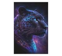 Puzzles pour Adolescents Galactic Leopard Portrait-2 Puzzles pour Adultes, Jouets À Monter Soi-même, Cadeaux pour Femmes, Cadeaux De Noël Et d'anniversaire 1000pcs(75x50cm)