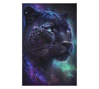 Puzzles pour Adolescents Galactic Leopard Portrait-5 Puzzle Anti-Stress - Un Cadeau Artistique pour Les Amis Et La Famille
