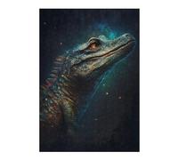 Puzzles pour Adolescents Galactic Lizard Artwork-1 Jeu De Puzzle Familial, Cadeau d'anniversaire Ou De Noël 1000pcs(38x26cm)