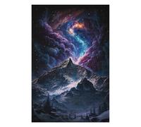 Puzzles pour Adolescents Galactic Mountain Landscape -7 Puzzle Anti-Stress - Un Cadeau Artistique pour Les Amis Et La Famille