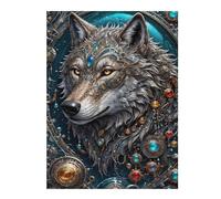Puzzles pour Adolescents Galactic Overlord Wolf Puzzles pour Adultes, Jouets, Décoration Murale, Cadeaux Et Idées Cadeaux Uniques pour Anniversaires 52x38cm/1000pcs