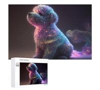 Puzzles pour Adolescents Galactic Poodle Cosmic Canine Wonder -5 Puzzles pour Adultes Jeux De Détente Cadeaux pour Femmes Idéal comme Cadeau pour Toute La Famille 1000 PCS
