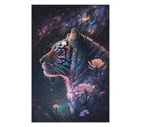 Puzzles pour Adolescents Galactic Tiger Fantasy Art Puzzle Adulte, Jeu Familial, Difficile, Cadeau d'anniversaire, Cadeaux, 75x50cm/1000pcs