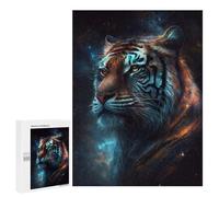 Puzzles pour Adolescents Galactic Tiger Portrait -13 Casse-tête pour Adolescents : Analyse Et Logique, Difficile Et Stimulant, Idéal comme Cadeau 500 PCS