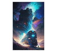 Puzzles pour Adolescents Galactic Train Journey Puzzle pour Adultes, Jeux Relaxants, Décoration Murale Idéale comme Cadeau 75x50cm/1000pcs