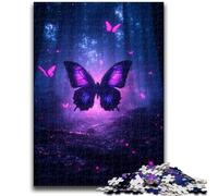 Puzzles pour Adolescents Galaxy Butterfly Jeu Stimulant Cadeaux pour est idéal comme Cadeau pour Toute la Famille 26x38cm