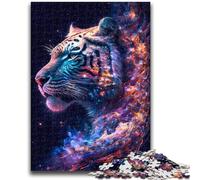 Puzzles pour Adolescents Galaxy Fantasy Tiger Jeu Stimulant Cadeaux pour est idéal comme Cadeau pour Toute la Famille 26x38cm