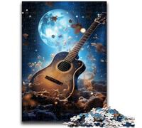 Puzzles pour Adolescents Galaxy Guitar 1000 pièces, Anti-Stress, Staycation Kill Time Wishlist avec Père Noël (75x50cm)