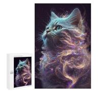 Puzzles pour Adolescents Galaxy Kitten White Cat Puzzles pour Adultes Jeu Manuel Cadeau d'anniversaire Cadeau d'anniversaire, Cadeaux, 1000 PCS